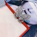 Brazil CZ Butterfly Wedding Ring Beach Jewelry