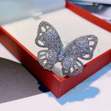 Brazil CZ Butterfly Wedding Ring Beach Jewelry