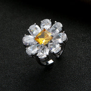 Brazil CZ Stackable Rings for Women Wedding Adjustable Bohemian Beach Jewelry