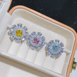 Brazil CZ Stackable Rings for Women Wedding Adjustable Bohemian Beach Jewelry