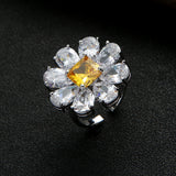 Brazil CZ Stackable Rings for Women Wedding Adjustable Bohemian Beach Jewelry