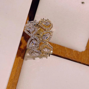 Brazil CZ Wedding Stackable Rings Women Bohemian Beach Jewelry J2025