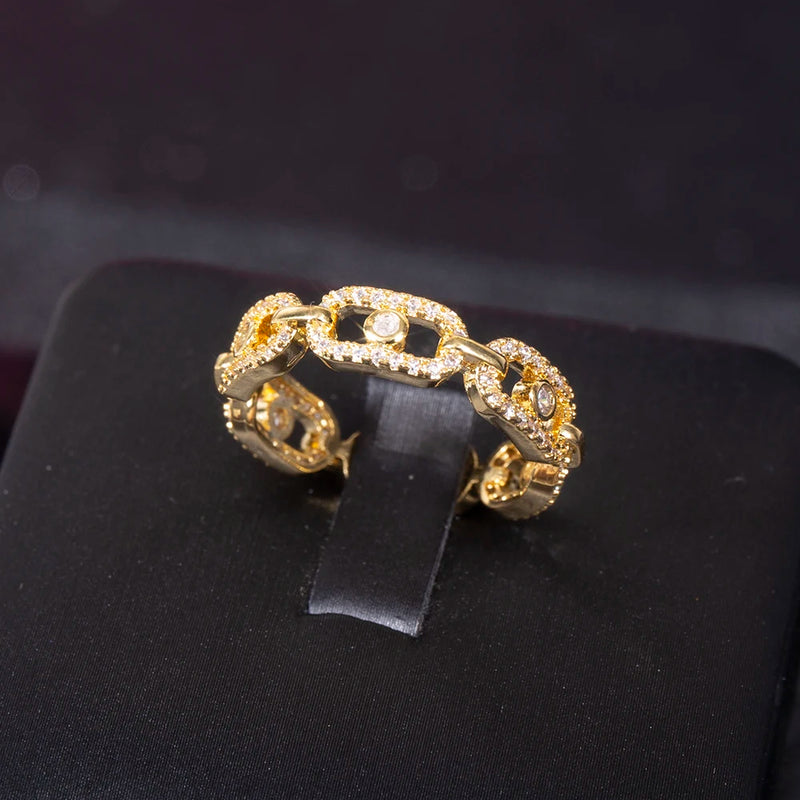 Brazil CZ Wedding Stackable Rings for Women, Bohemian Beach Jewelry