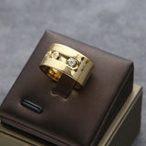Brazil Stackable Rings for Women Wedding CZ Finger Rings Adjust Ring