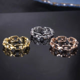 Brazil CZ Wedding Stackable Rings for Women, Bohemian Beach Jewelry