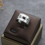 Brazil Stackable Rings for Women Wedding CZ Finger Rings Adjust Ring