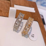 Brazil Wedding CZ Finger Rings Stackable Charms Beads Ring