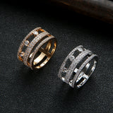 Brazil Wedding CZ Stackable Rings for Women