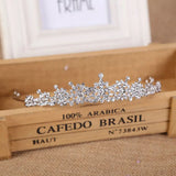 Crystal Pearl Bridal Crown Woman Tiaras Hair Ornaments Headbands Wedding Party