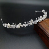 Crystal Pearl Bridal Crown Woman Tiaras Hair Ornaments Headbands Wedding Party