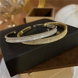 Adjustable Cuff Bangle Plated Open Bracelet Women's Party