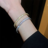 Adjustable Cuff Bangle Plated Open Bracelet Women's Party