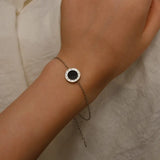 Roman Numeral Double Sided Bracelet Stainless Steel Wedding Jewelry