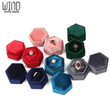 Engagement Ring Earring Box Velvet Single Slot Wedding Supplies