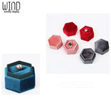 Engagement Ring Earring Box Velvet Single Slot Wedding Supplies