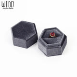 Engagement Ring Earring Box Velvet Single Slot Wedding Supplies