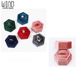 Engagement Ring Earring Box Velvet Single Slot Wedding Supplies