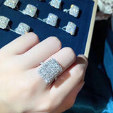Luxurious AAAA Zircon Square Earrings Set