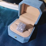 Luxurious AAAA Zircon Square Earrings Set