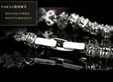 925 Silver Tennis Bracelet Heart Zirconia Bangle
