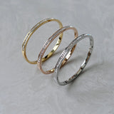 Elegant CZ Bangle for Wedding Party, Top Size 17