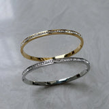 Elegant CZ Bangle for Wedding Party, Top Size 17