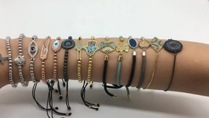 Colorful Eyes Zircon Ball Charm Bracelet For Women