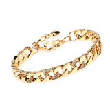 CZ Cuban Link Bracelet Hip Hop Copper Plated Jewelry