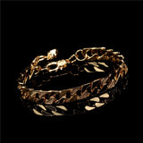CZ Cuban Link Bracelet Hip Hop Copper Plated Jewelry