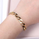 CZ Cuban Link Bracelet Hip Hop Copper Plated Jewelry