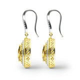 925 Silver Crystal Stud Earrings Wedding Party Jewelry