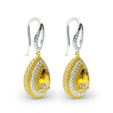 925 Silver Crystal Stud Earrings Wedding Party Jewelry