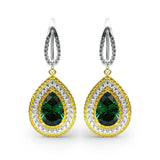 925 Silver Crystal Stud Earrings Wedding Party Jewelry