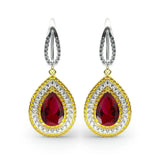 925 Silver Crystal Stud Earrings Wedding Party Jewelry