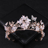 Silver Crystal Crown Tiaras Bride Princess Queen Pearls Wedding Hair