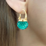 Austria Crystal Heart Drop Earrings for Women