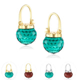 Austria Crystal Heart Drop Earrings for Women