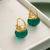 Austria Crystal Heart Drop Earrings for Women