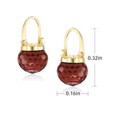 Austria Crystal Heart Drop Earrings for Women