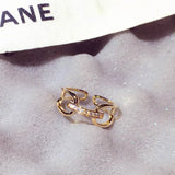 Flash Temperament Rings For Women Anniversary Adjustable Accessories Present