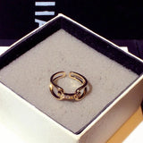 Flash Temperament Rings For Women Anniversary Adjustable Accessories Present