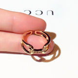 Flash Temperament Rings For Women Anniversary Adjustable Accessories Present