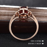 Natural Ruby Tibetan Silver Ring Jewelry Anniversary Gift
