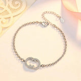 Round Bracelet Charms Bangles for Women Jewelry Gift