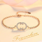 Round Bracelet Charms Bangles for Women Jewelry Gift