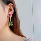 Sparkling Zircon Stones Drop Earrings for Women