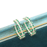 Geometric Round Pop Earrings for Women