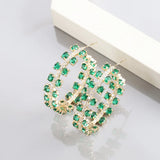 Geometric Round Pop Earrings for Women