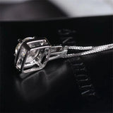 Crystal Zircon Stone Necklace 925 Silver Choker for Women