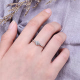 925 Silver Snowflake Zirconia Ring for Women